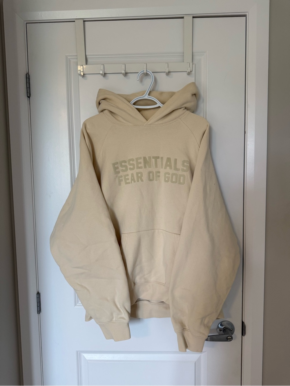 Fear of God Essentials Men's Hoodie in cream